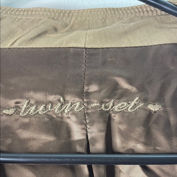 Twin-Set Tan Leather Jacket - Picture 10 of 12